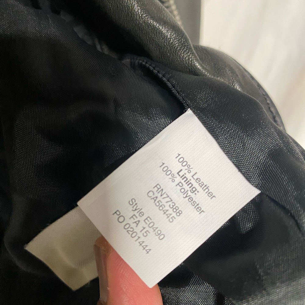 Madewell Moto Genuine Soft Leather Jacket sz XS - Picture 8 of 13